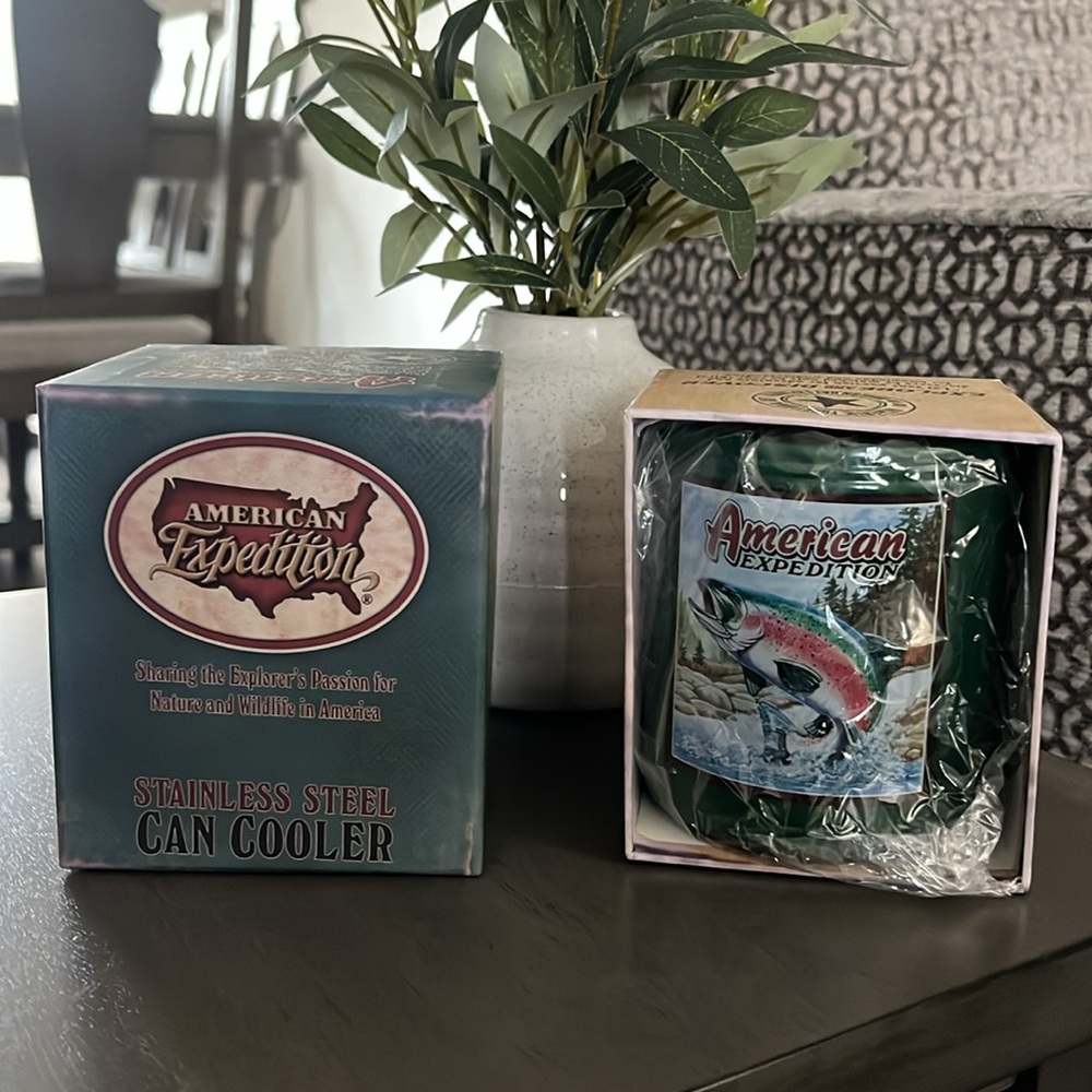 American Expedition Stainless Steel Can Cooler
Rainbow Trout Edition 🎣🆕🎣